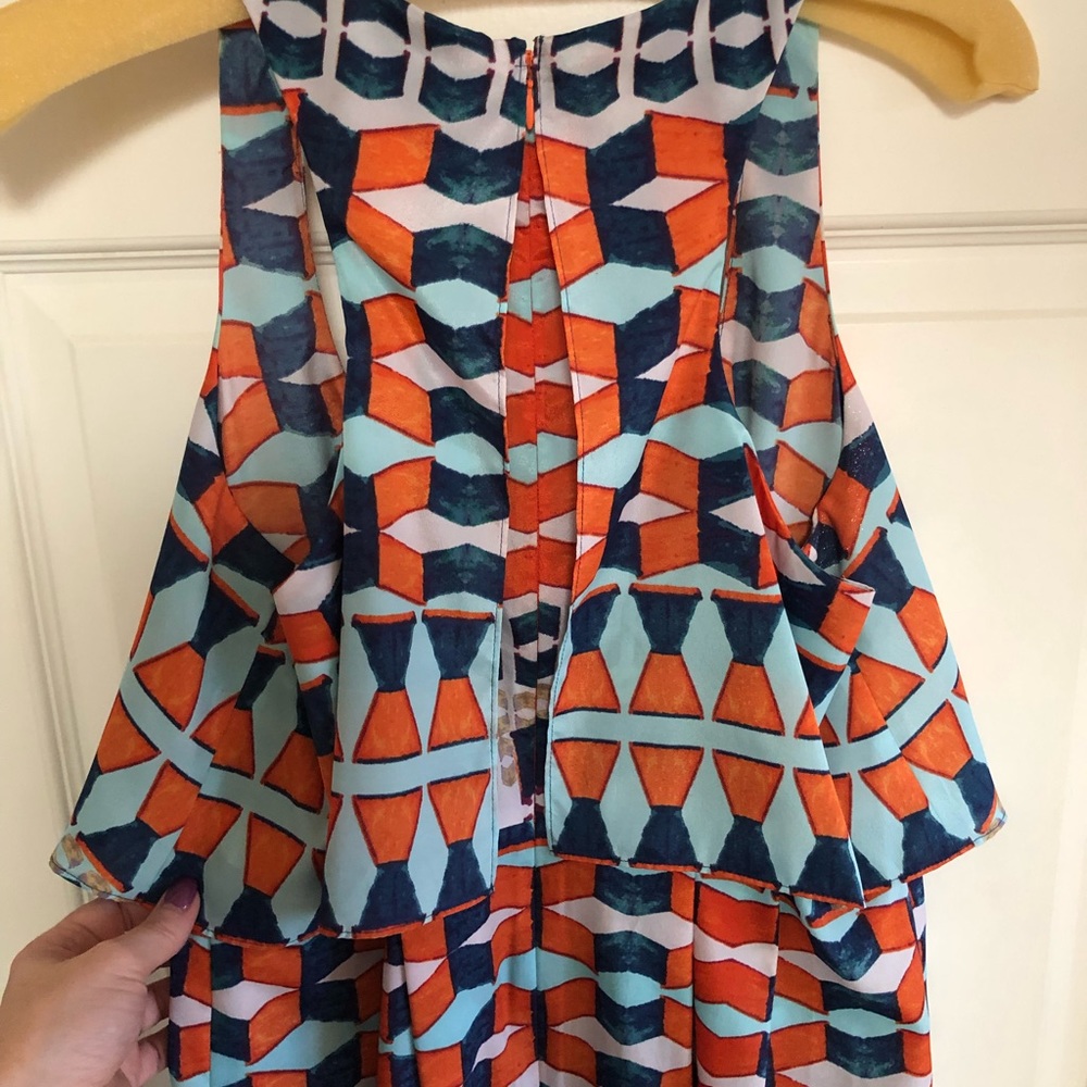 Jessica Simpson Geometric Print Color Block Dress - image 7
